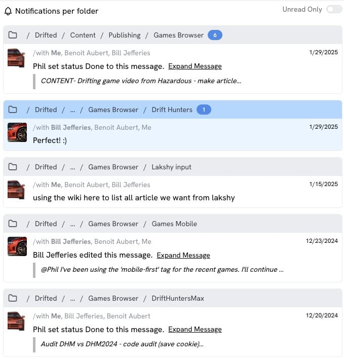 Worklogs – Updates